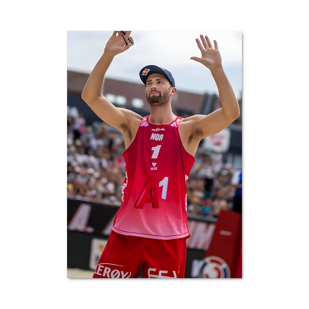 Poster Le Volley Énergique – affiche Beach-volley